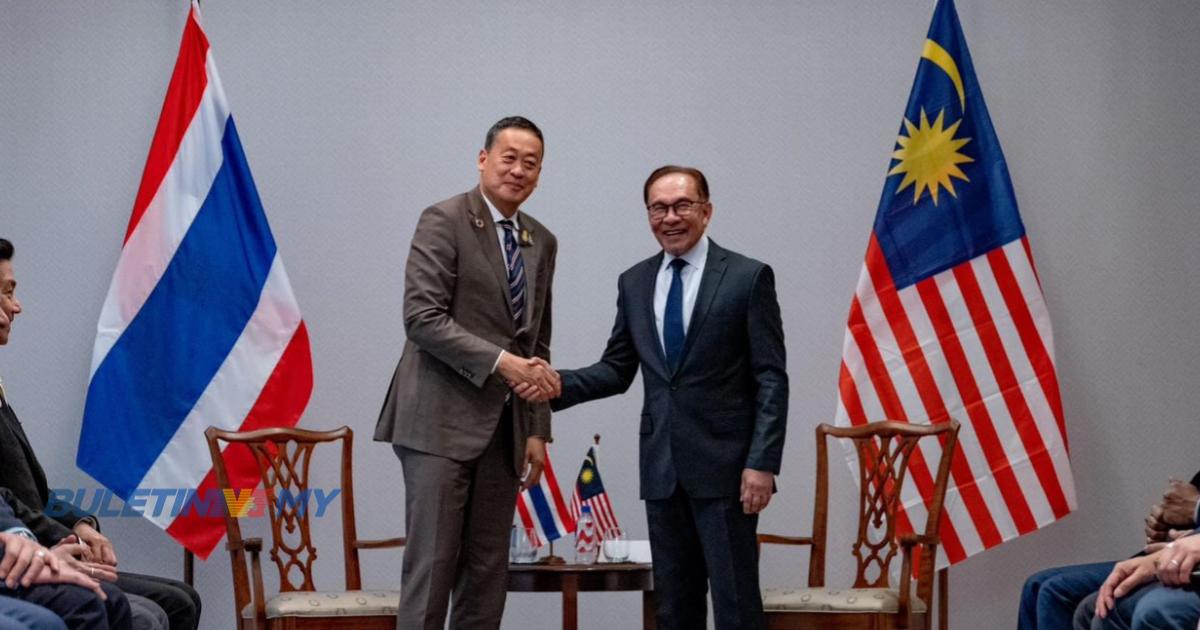 Anwar, Srettha bincang kukuh kerjasama Malaysia-Thailand