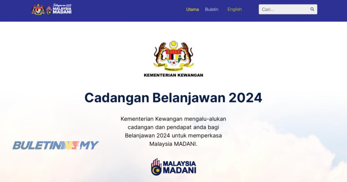 MOF lanjut tempoh cadangan Belanjawan 2024 sehingga 22 September