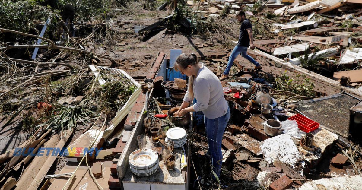 Angka kematian akibat siklon tropika cecah 40 nyawa di selatan Brazil