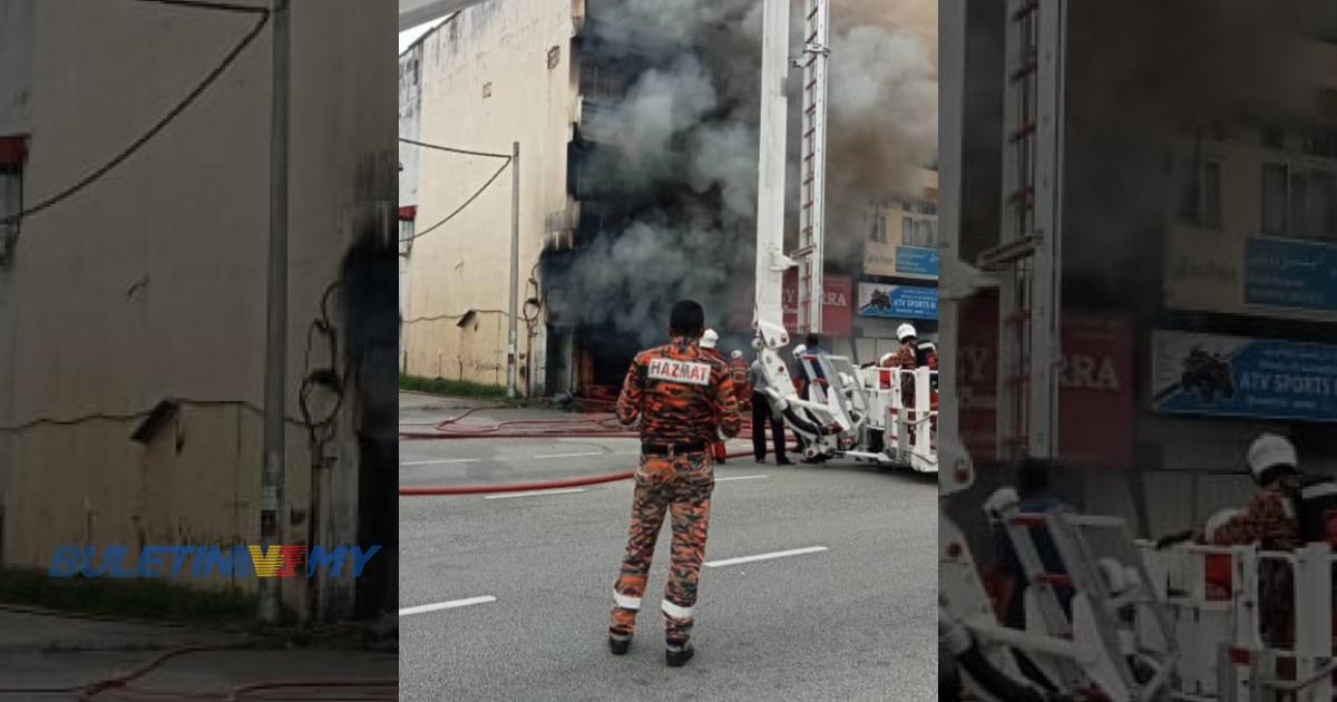 [VIDEO] Kedai aksesori kereta berhampiran KB Mall musnah terbakar