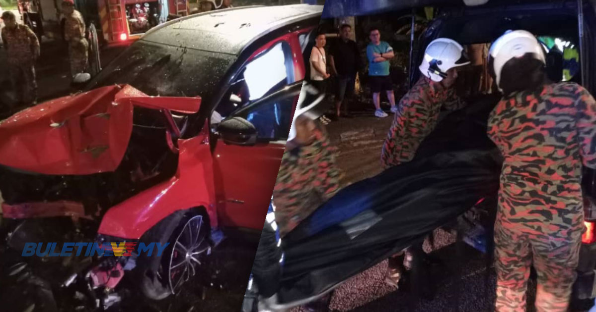 Pemandu maut kereta terbabas langgar pokok