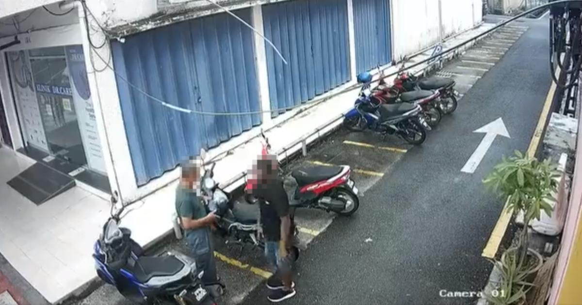 [VIDEO] Belum sempat bagi izin, suspek terus melarikan motosikal mangsa – Polis