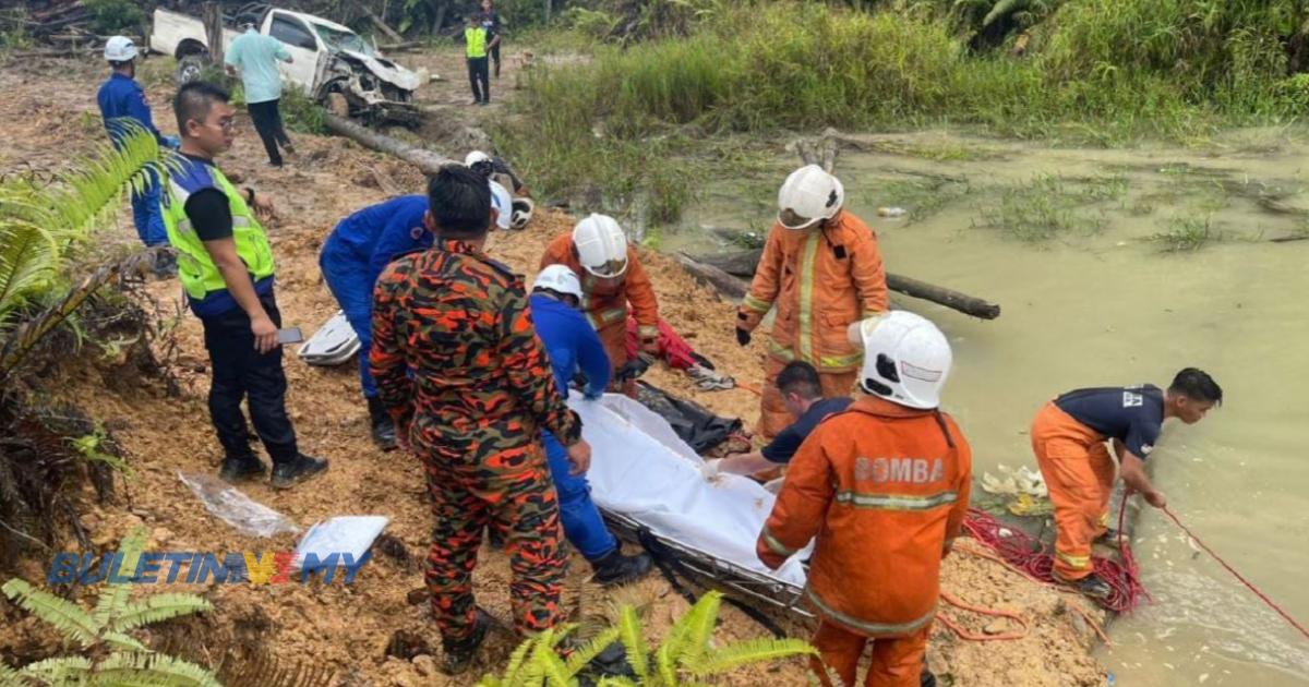 3 maut, kenderaan 4×4 terjunam ke dalam kolam