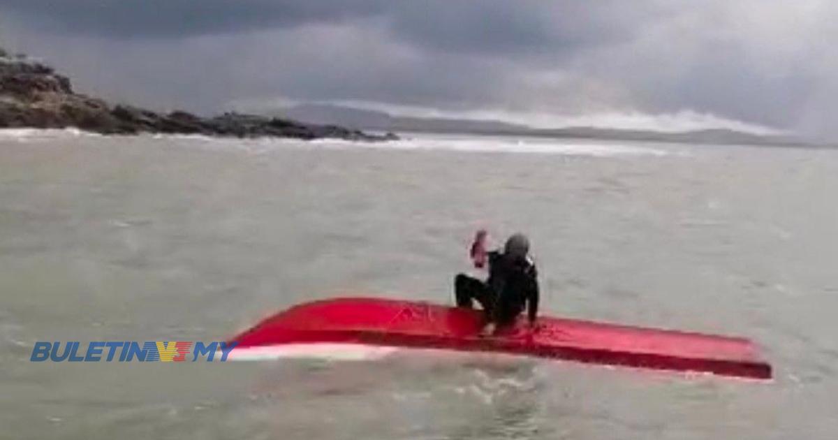 [VIDEO] Nelayan ditemui berpaut pada bot terbalik 