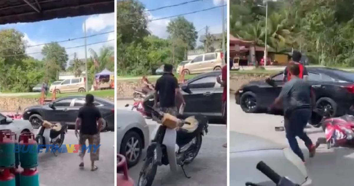 Pemandu kereta rempuh motosikal selepas bertengkar dengan isteri, ditahan