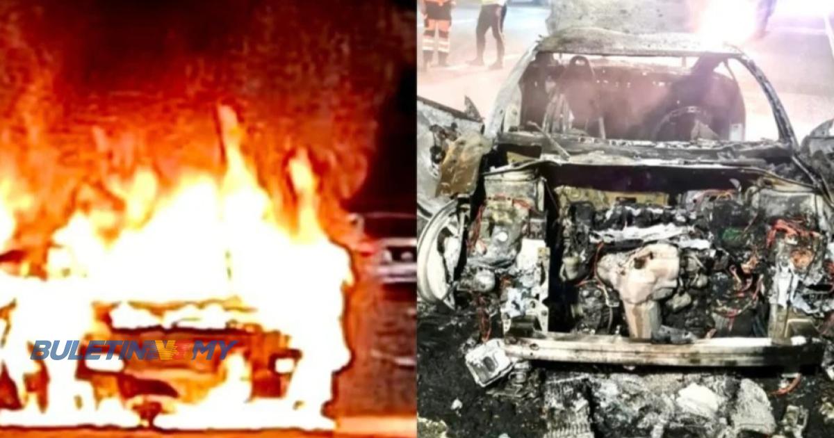 Kereta terbakar hingga rentung – Roy Azman, keluarga bersyukur, selamat