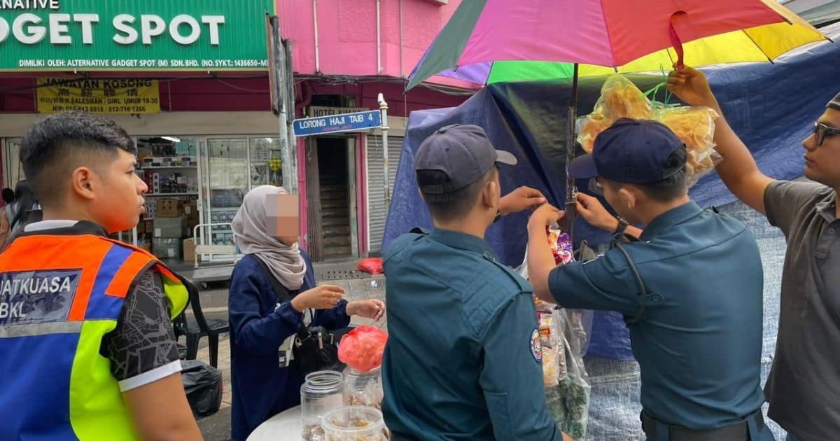 DBKL sita tujuh penjaja warga asing di Chow Kit