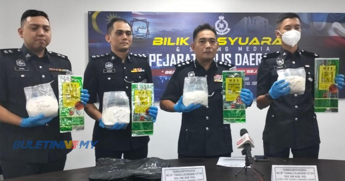 ‘tokan Dengan 15 Rekod Jenayah Ditahan Bersama Lebih 4kg Syabu