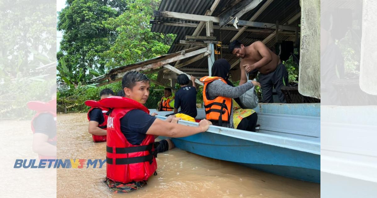26 penduduk terperangkap banjir diselamatkan bomba