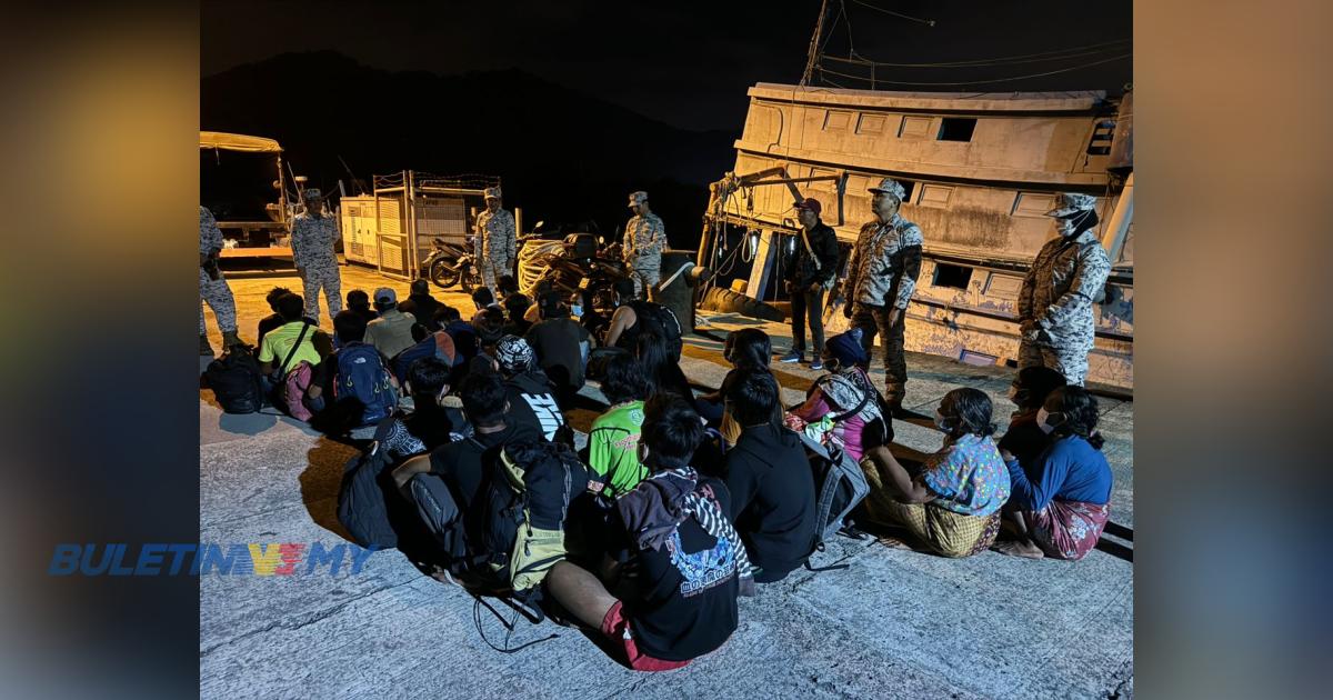Bot membawa 28 penumpang ditahan APMM di perairan Kota Kinabalu 