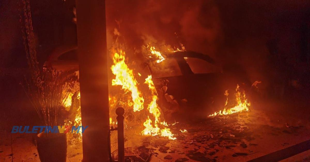[VIDEO] Kediaman dan tiga kenderaan milik Ahli Parlimen Beruas terbakar 