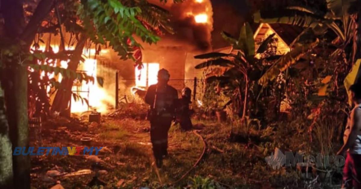 Nenek terperangkap rumah terbakar diselamatkan anggota Bomba