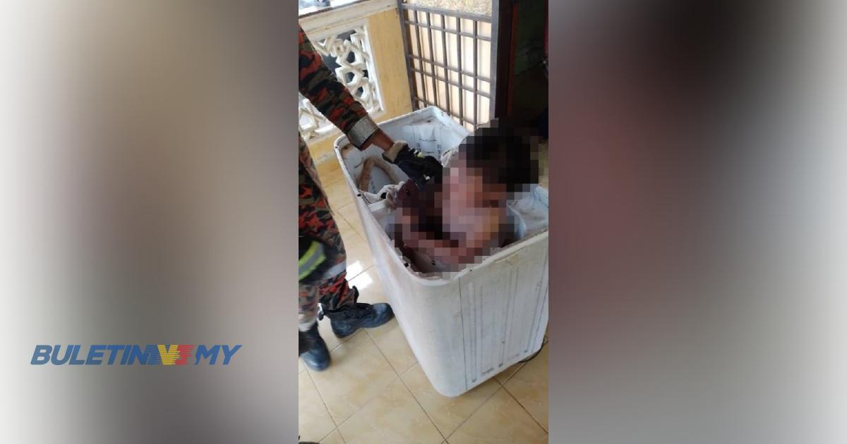 Kanak-kanak perempuan 4 tahun tersepit dalam mesin basuh