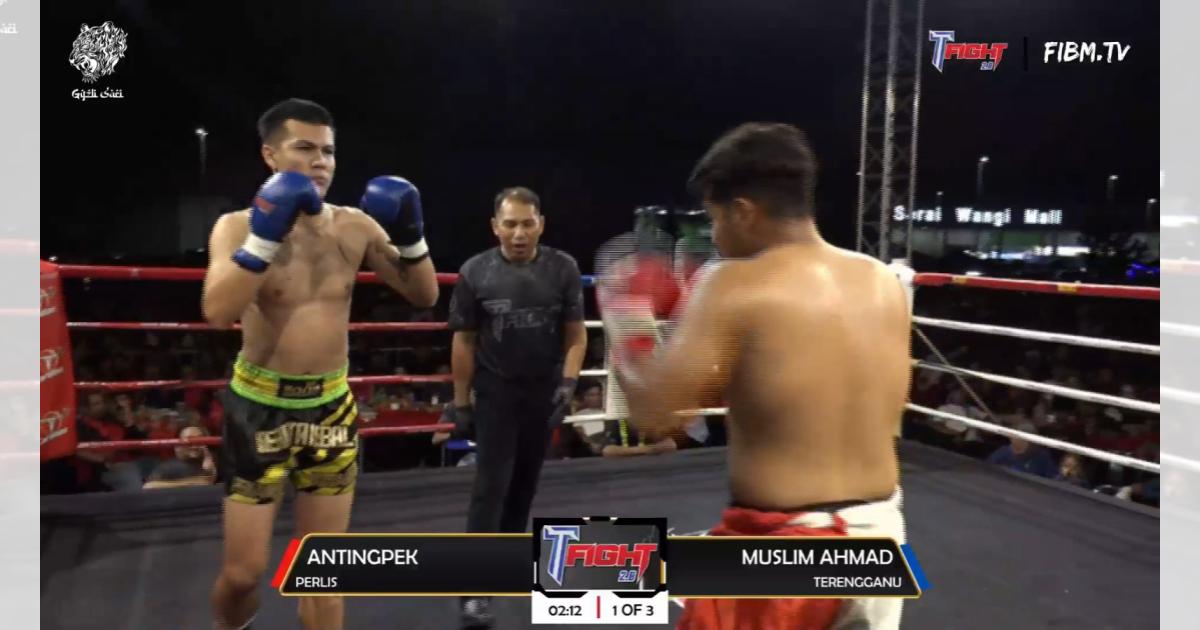 Muay Thai: Muslim Ahmad menang, tumbangkan lawan hingga “TKO”