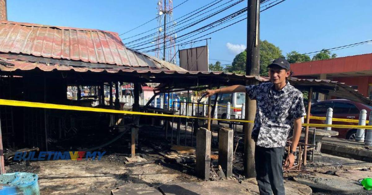 Kedai makan musnah terbakar, peniaga rugi lebih RM50,000