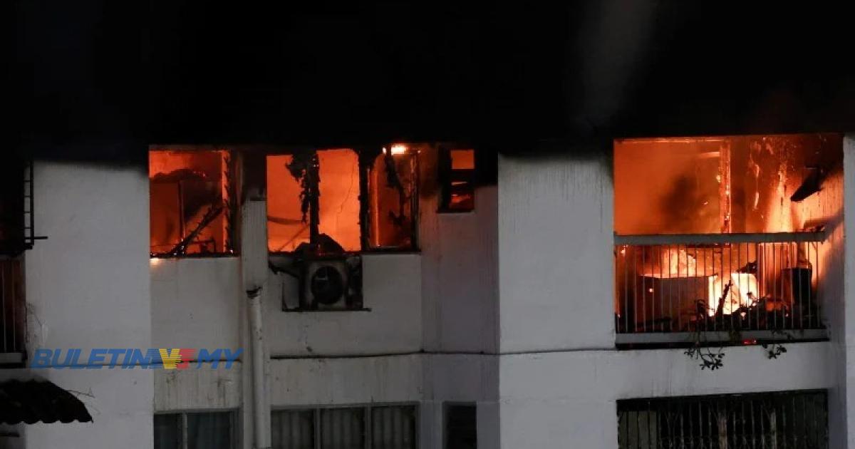 Kebakaran Flat Sri Sabah: Tiada kemalangan jiwa, seorang warga emas sesak nafas