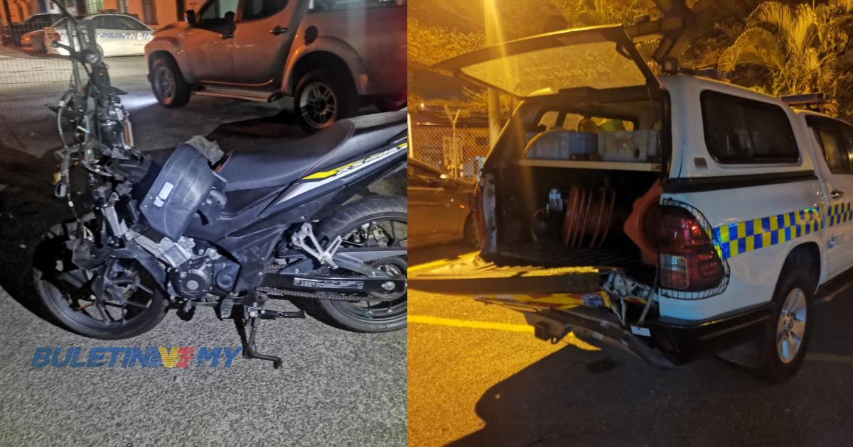 Tukang paip maut, motosikal rempuh kenderaan Peronda PLUS henti bantu kereta rosak