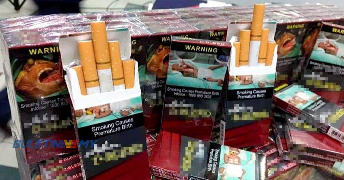 3.3 juta batang rokok dirampas dalam dua serbuan 