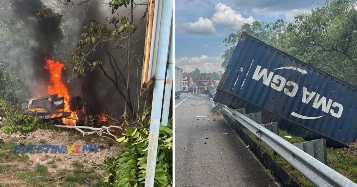 [VIDEO] Lori masuk gaung, pemandu rentung