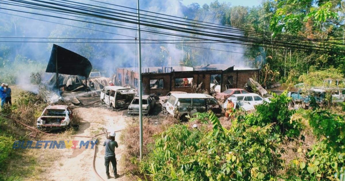 Rumah, bengkel dan tujuh kenderaan musnah dalam kebakaran