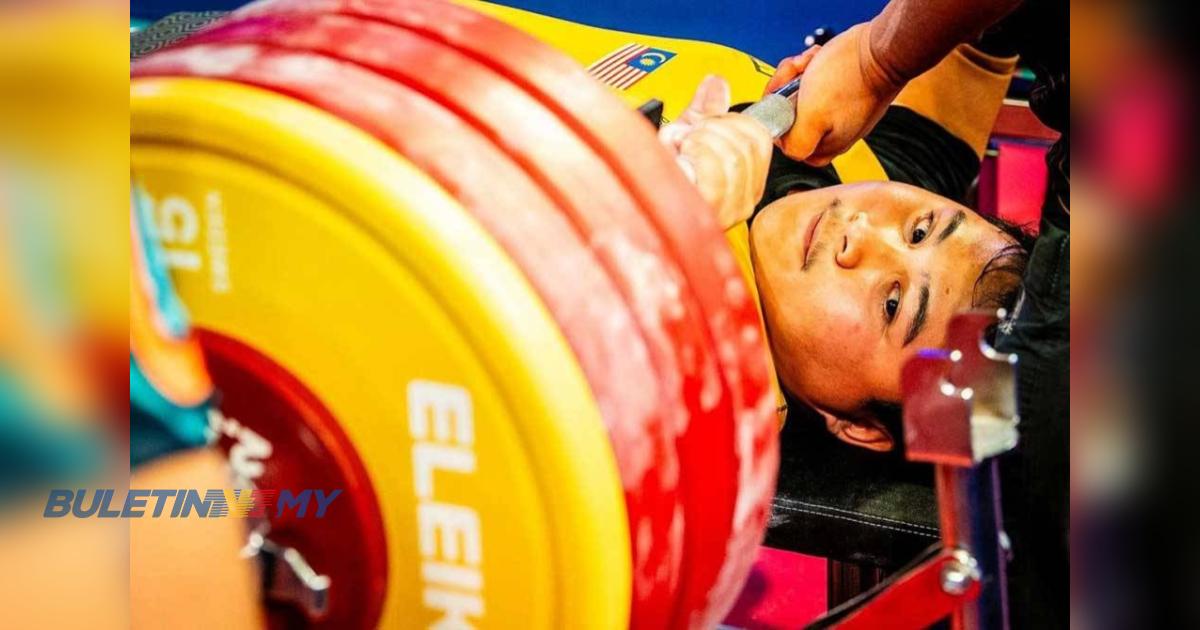 Bonnie menggegar lagi, raih emas Kejohanan Powerlifting Para Dunia