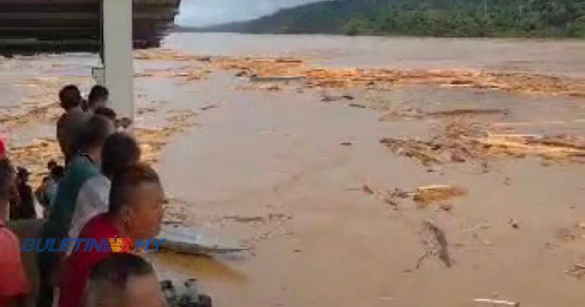 Kemunculan ‘tsunami balak’ gemparkan penduduk Sungai Rajang