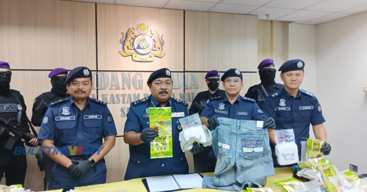 Dadah RM1.5 juta ditemui dalam bungkusan pakaian terpakai