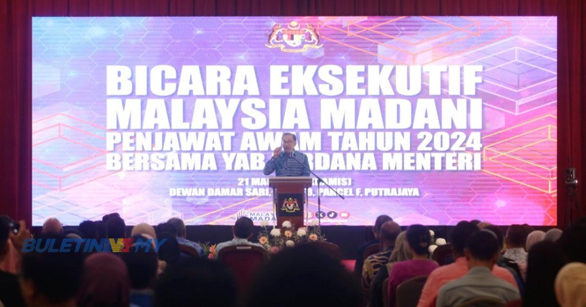 PM gesa penjawat awam bersikap positif hidupkan gagasan Malaysia MADANI