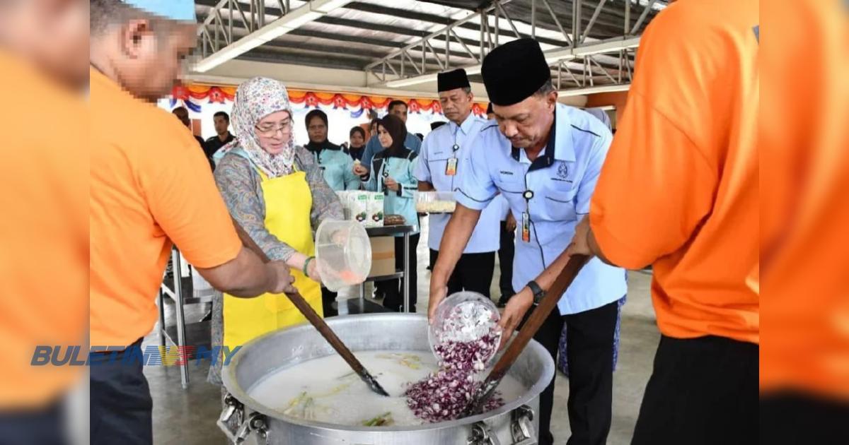 Tunku Azizah sedia 7 periuk bubur lambuk istimewa bersama warga Penjara Bentong