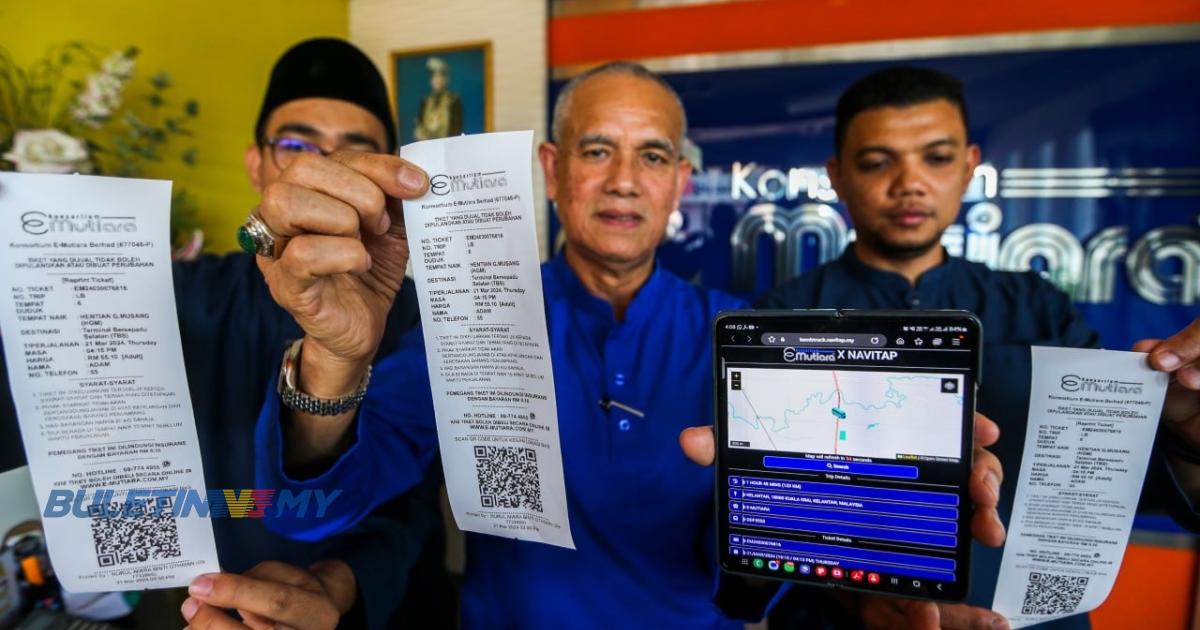 53,370 tiket bas ekspres balik raya ke Kelantan habis dalam dua jam