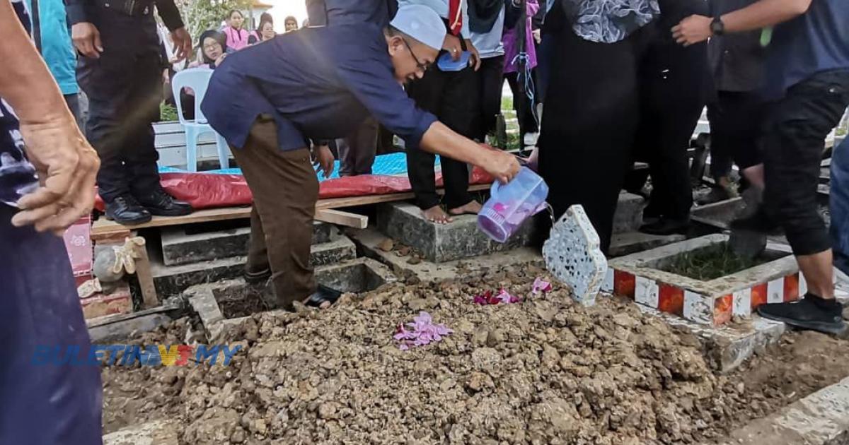 [VIDEO] Jenazah anak perempuan KPD Lahad Datu selamat dikebumikan