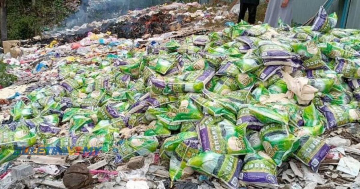 Lupus ratusan kampit beras di tapak pembuangan sampah, kes siasatan dibuka – KPB