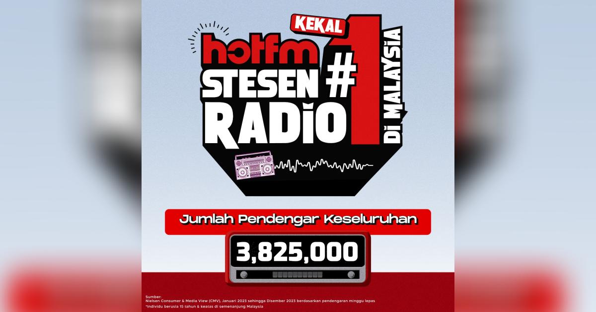 Hot FM kekal stesen radio nombor satu di Malaysia 