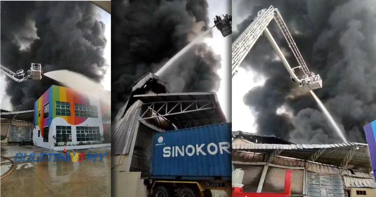 Insiden kebakaran kilang cat: 85 peratus kebakaran sudah terkawal – Bomba
