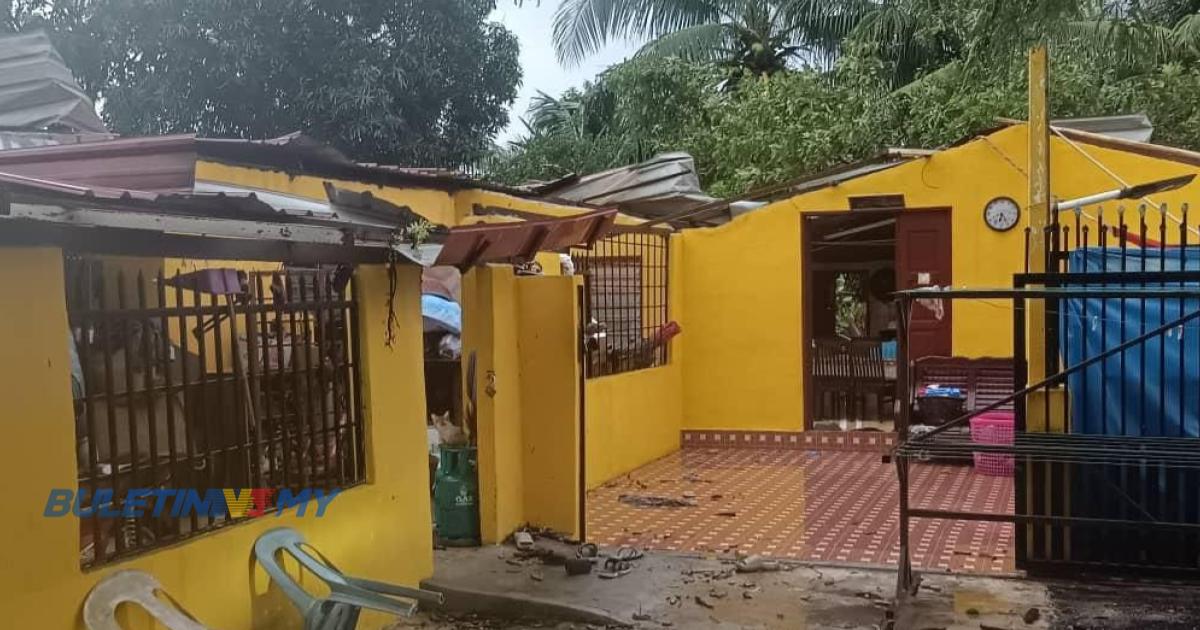 10 rumah di Kuala Muda rosak dilanda ribut