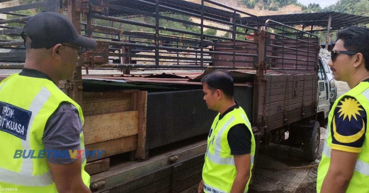 Lelaki ditahan bersama lori diubah suai untuk seleweng diesel