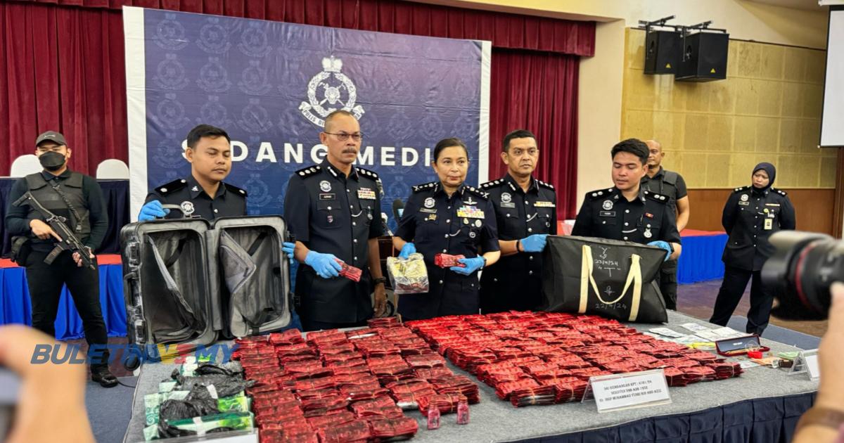 Polis gagalkan cubaan seludup dadah bernilai RM1.76 juta