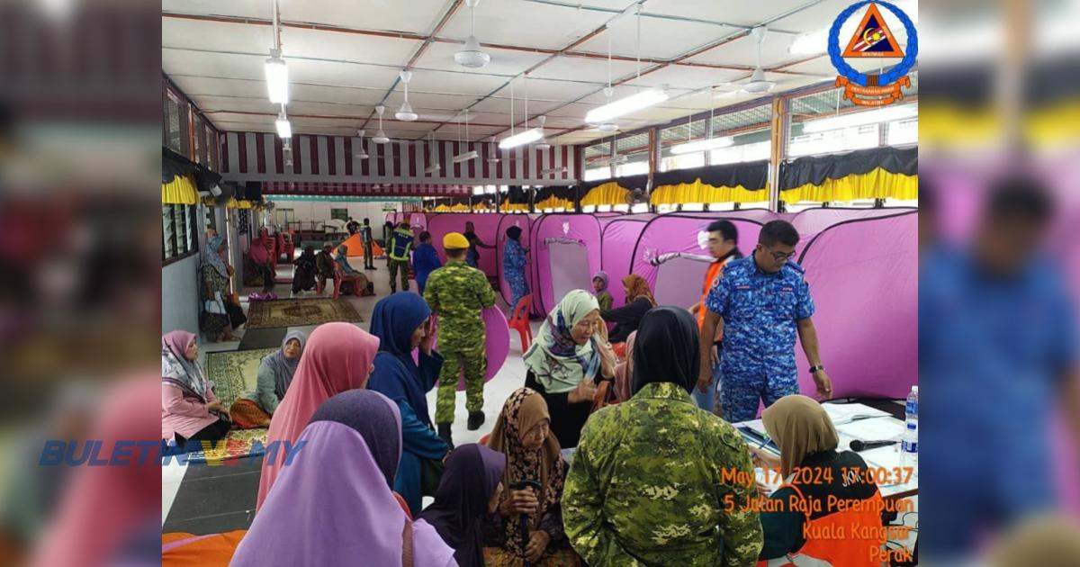 537 mangsa banjir berlindung di 10 PPS di Perak