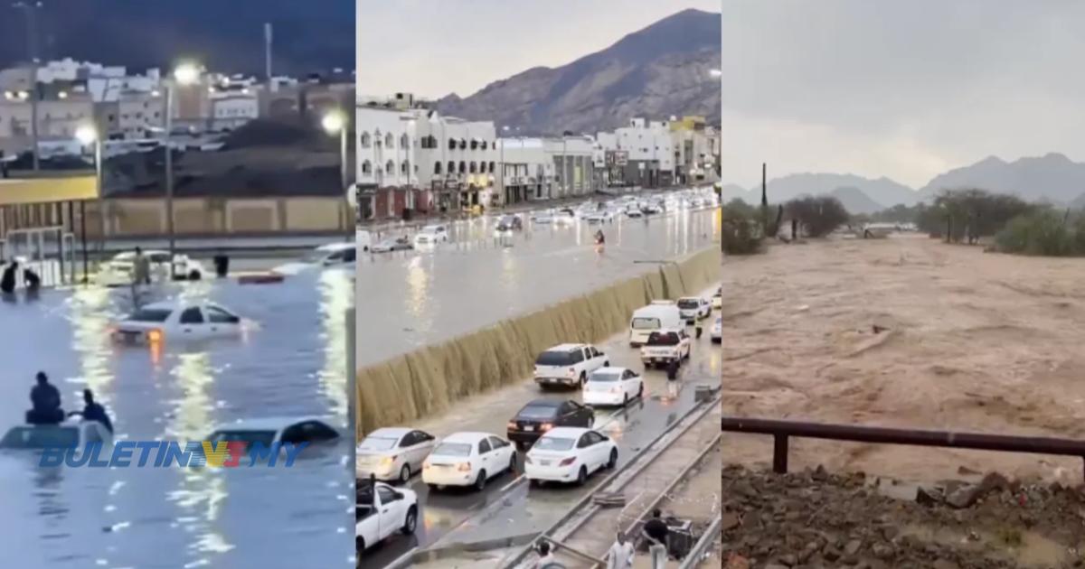 [VIDEO] Utara Arab Saudi dilanda banjir besar
