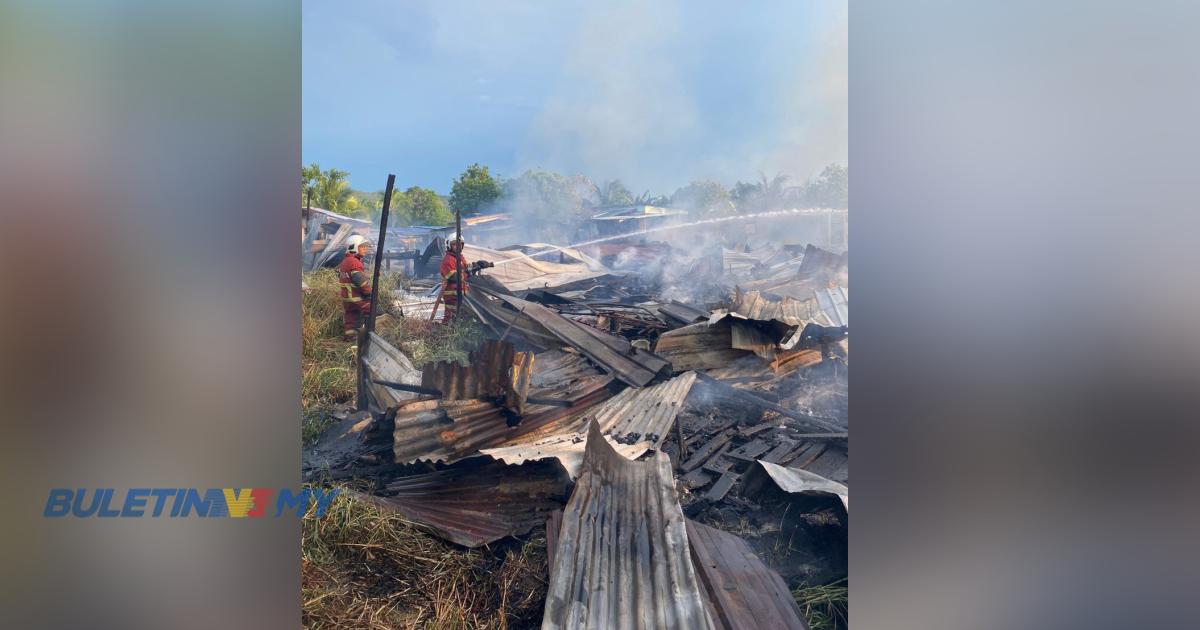22 rumah musnah terbakar di Sandakan