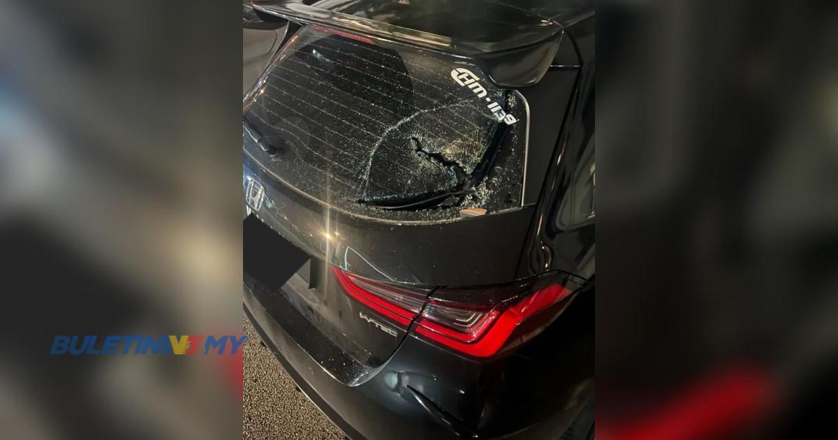Cermin kereta Safiq Rahim pecah diketuk dengan tukul