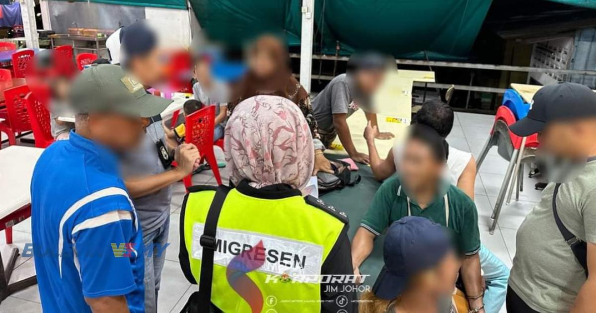 40 pendatang ditahan dalam 19 serbuan di Johor