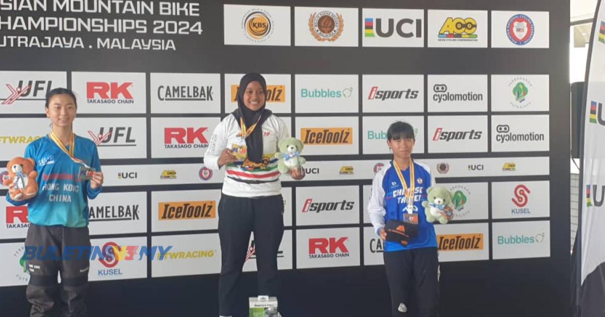 SUKAN: BASIKAL: Nurul Azlina menang emas kategori remaja downhill Asia