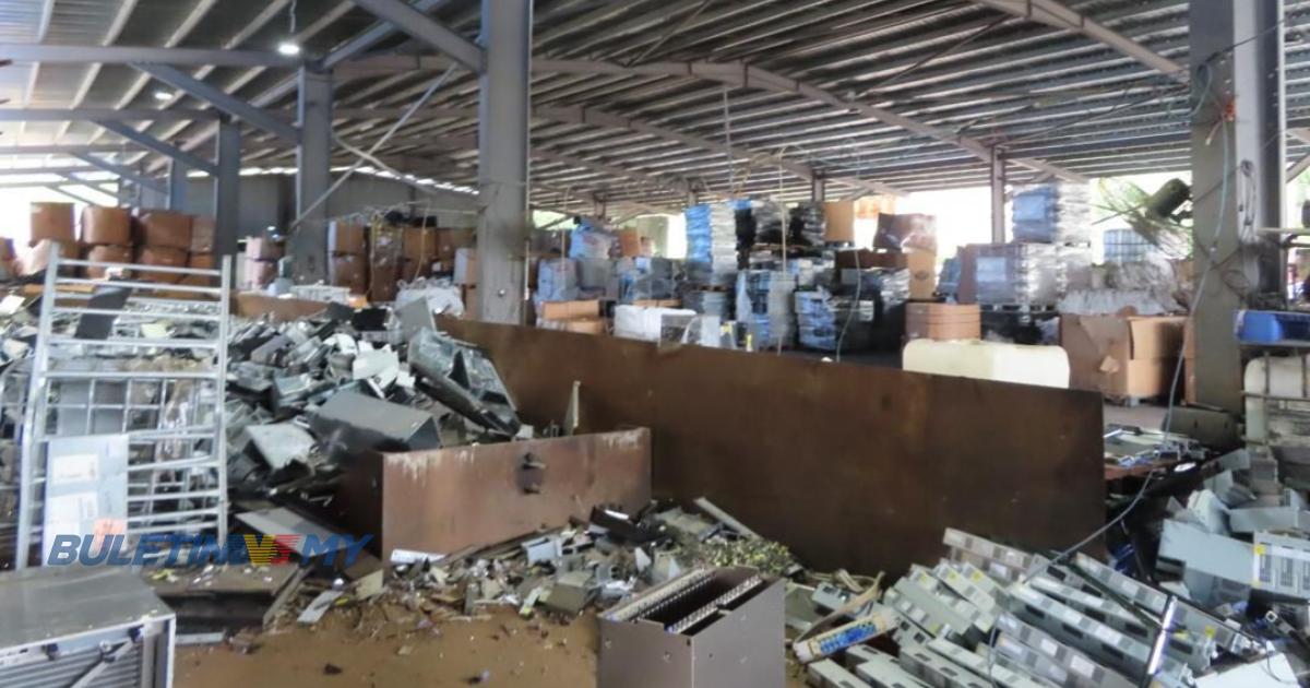 Kilang proses e-waste didalangi warga asing diserbu