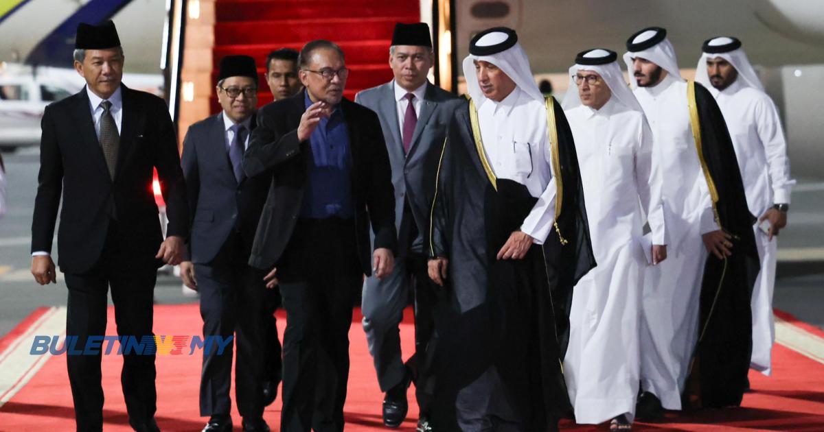 Anwar tiba di Qatar, lawatan rasmi selama tiga hari