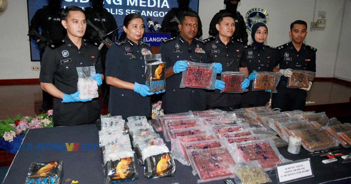 Suami isteri antara 7 ditahan edar syabu, ganja lebih RM500,000