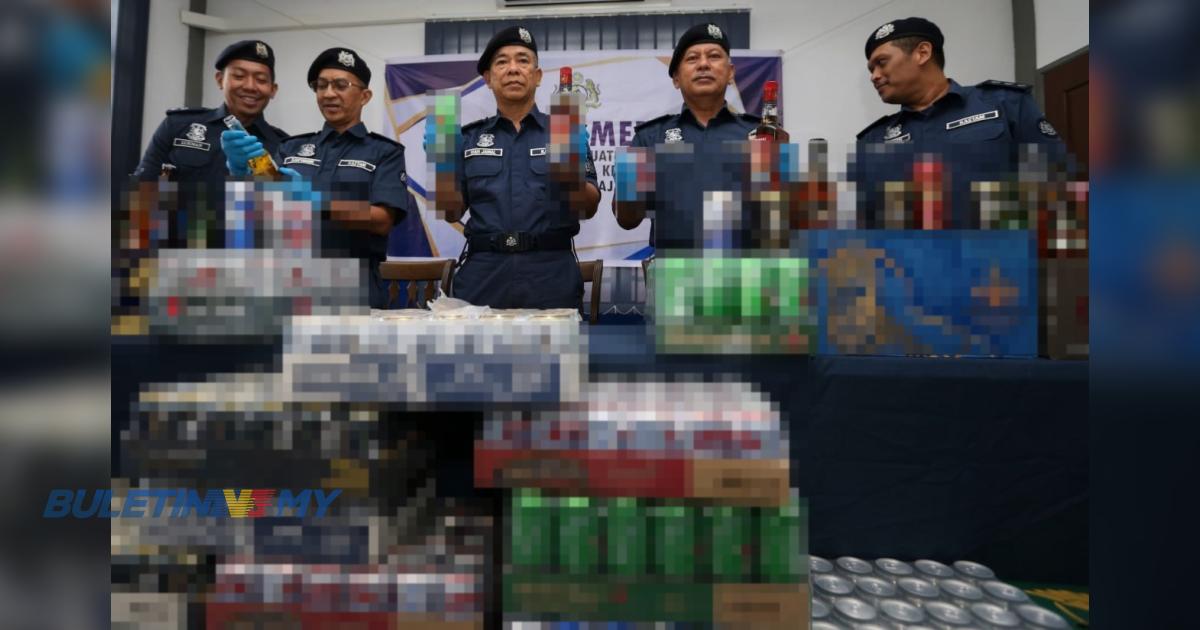 24,500 liter minuman keras bernilai RM1.2 juta dirampas