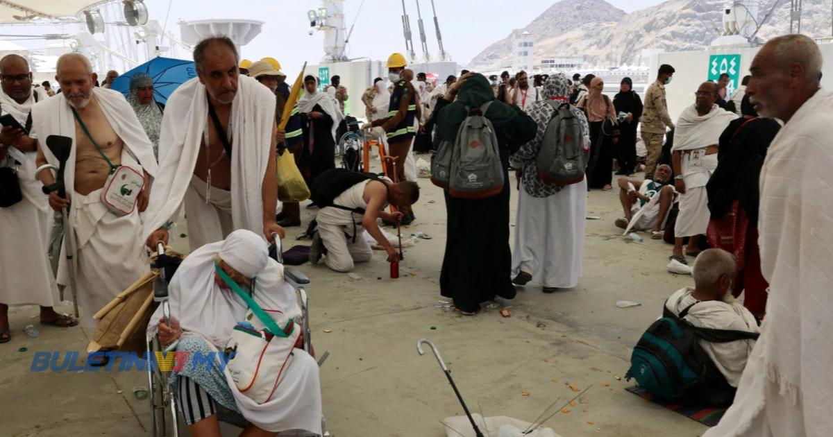 Lebih 1,000 jemaah haji maut ketika suhu di Arab Saudi melonjak hampir 52 darjah Celsius