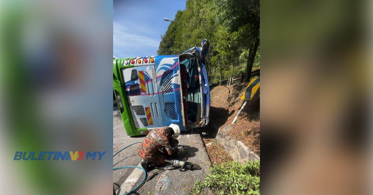 Kemalangan bas persiaran: Pemandu tiada lesen, ada 27 kesalahan lampau