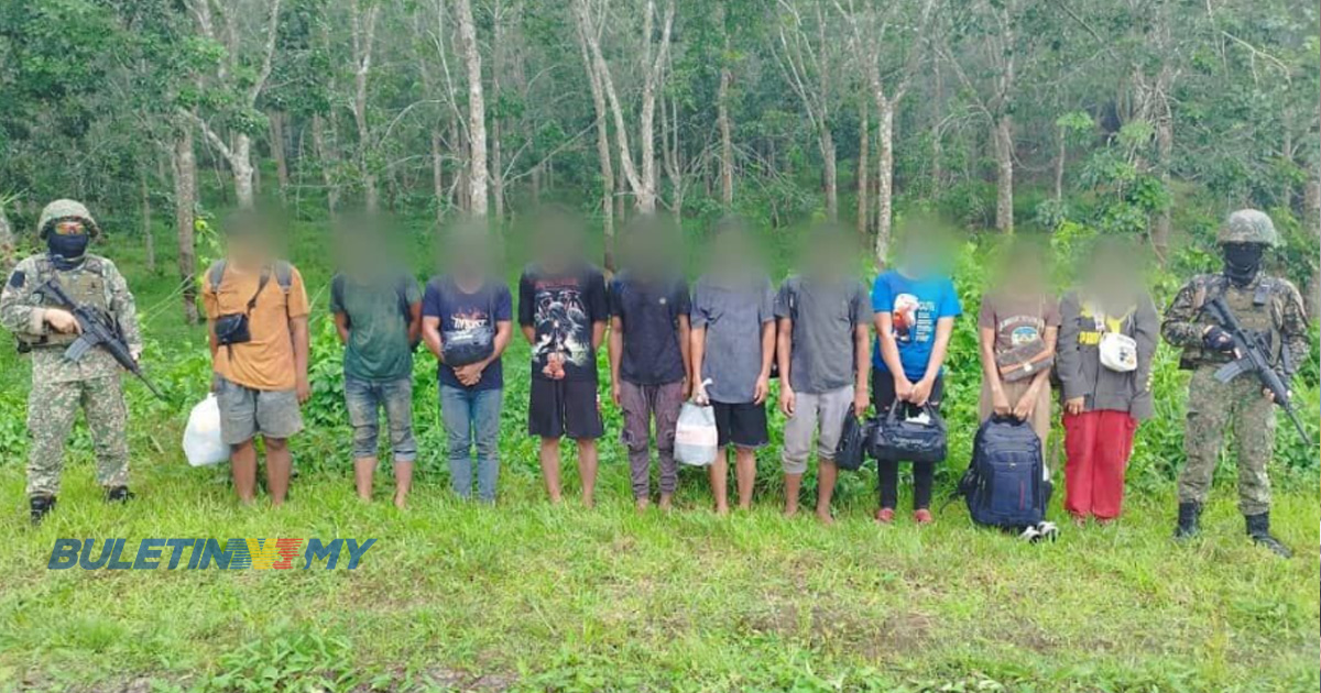 10 warga Myanmar ditahan, cuba masuk Malaysia guna laluan haram